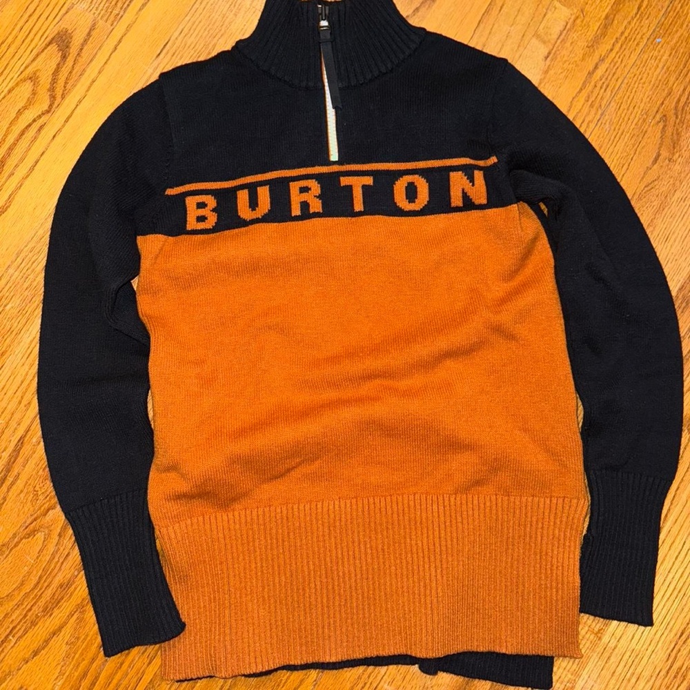 Burton women’s larosa quarter zip sweater size small